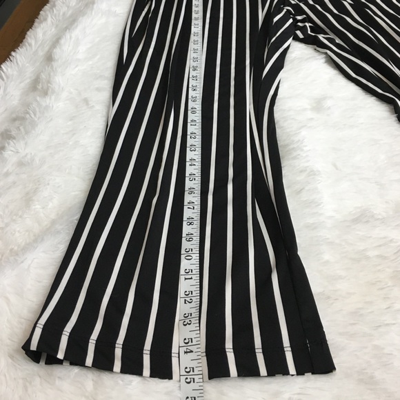 NY Collection Jumpsuit Petite Plus 2XP Striped Lace-Up Casual - Picture 9 of 14